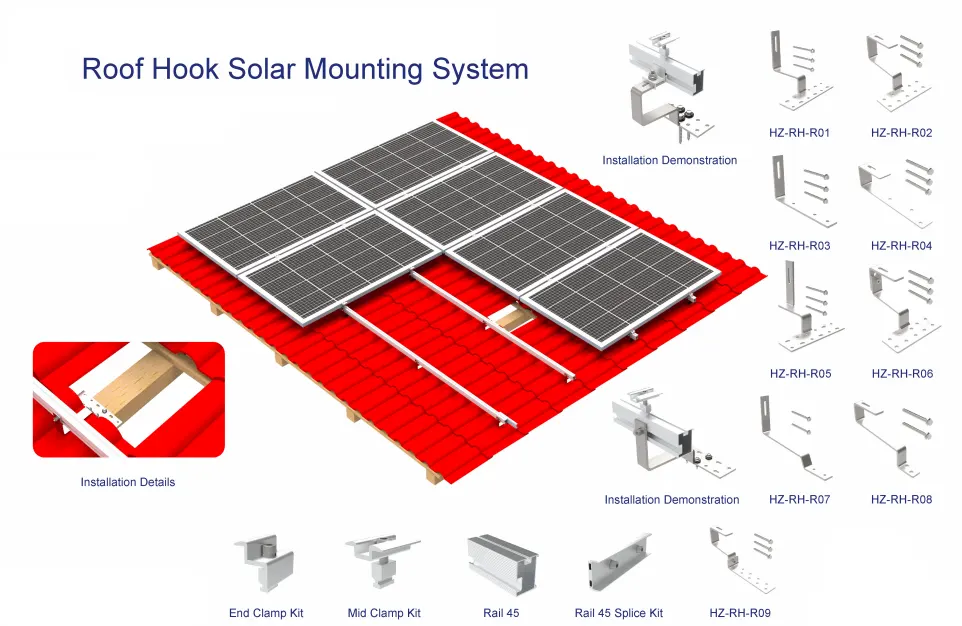 Universal Solar Tile Hook System